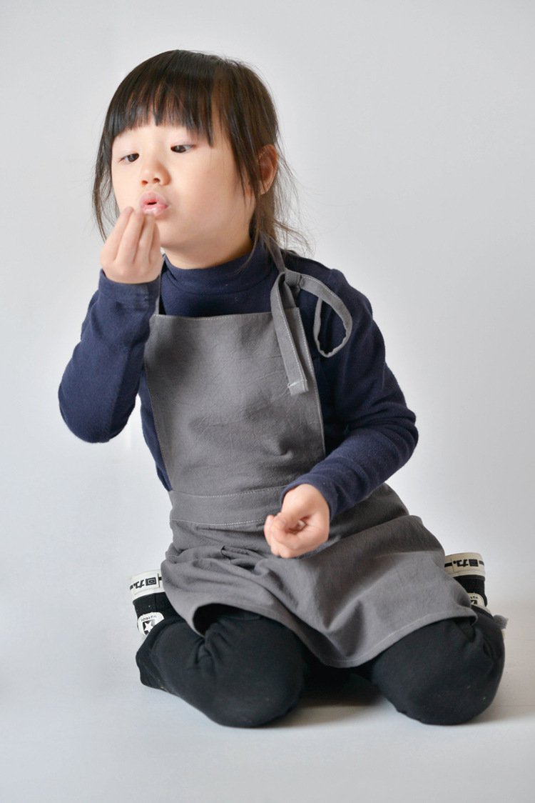 Kids Outdoor Kitchen Accessories - Robe tablier en coton pour enfants,